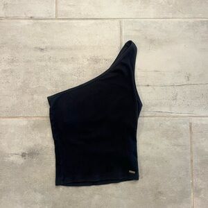 Hollister Black Asymmetrical Tank Top